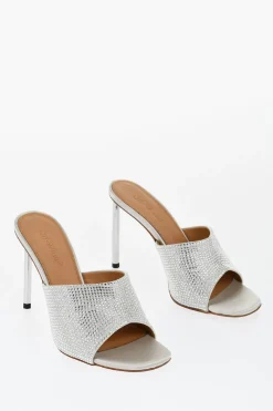 Sabot Open-Toe ALLEN Con Strass Tacco 10 cm>Off-White New