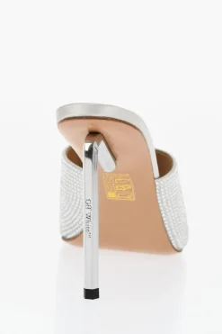 Sabot Open-Toe ALLEN Con Strass Tacco 10 cm>Off-White New