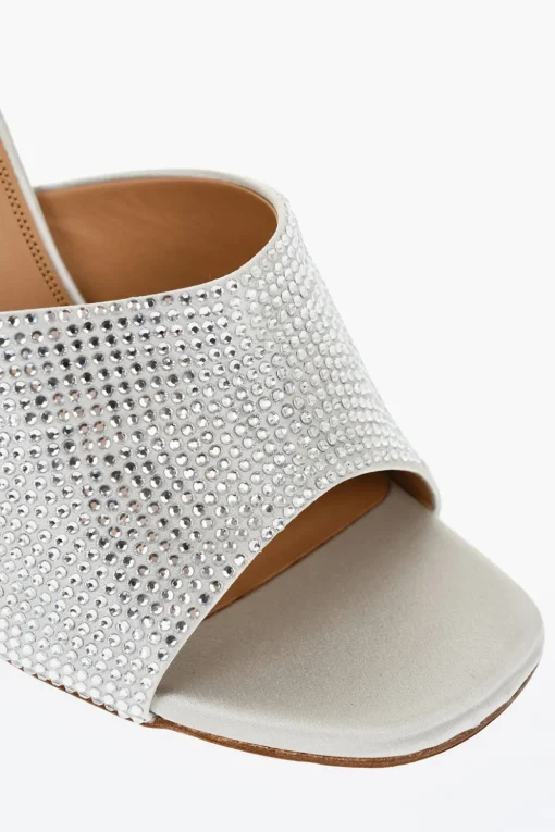 Sabot Open-Toe ALLEN Con Strass Tacco 10 cm>Off-White New