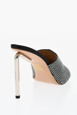 New Sabot Open-Toe ALLEN Con Strass Tacco 10 cm Donna Scarpe Con Tacco