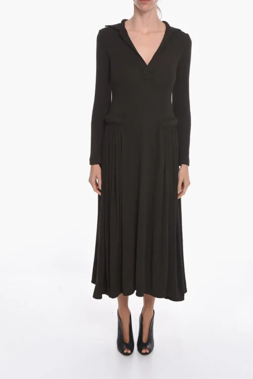 SALON 01 Maxi Abito a Maniche Lunghe in Jersey>Bottega Veneta Online