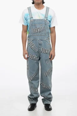 Salopette FUORI! In Denim Stampato>Gucci Discount