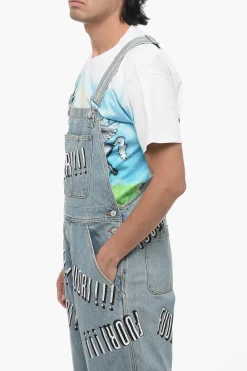 Salopette FUORI! In Denim Stampato></noscript>Gucci Discount