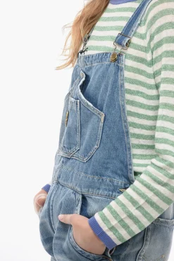 Salopette in Denim con Bottoni Logati e Dorati></noscript>Washington Dee Cee Online