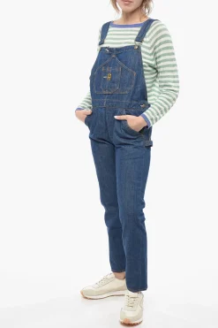 Salopette in Denim con Bottoni Logati e Dorati>Washington Dee Cee Clearance