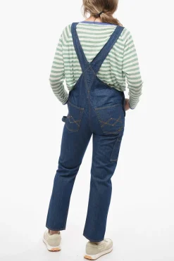 Salopette in Denim con Bottoni Logati e Dorati>Washington Dee Cee Clearance