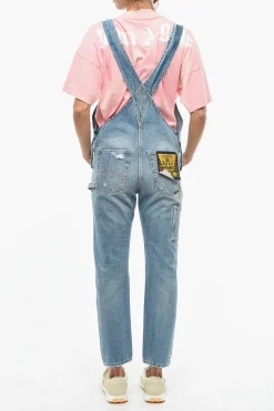 Best Salopette In Jeans Ligh-Washed Donna Pantaloni
