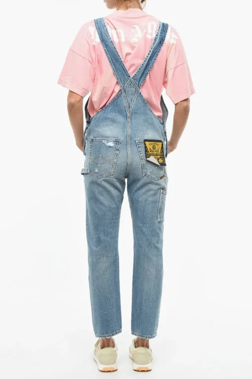 Best Salopette In Jeans Ligh-Washed Donna Pantaloni