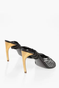 Online Sandali Allacciati ATHENA in Pelle con Tacco Ricurvo 8,5cm Donna Scarpe Con Tacco