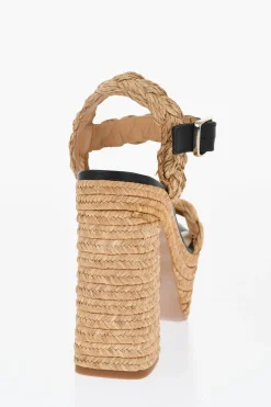 Sandali Ankle Strap AGNES In Juta Intrecciata 14cm>Castaner Hot