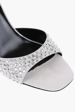 Sandali Ankle Strap HOLLY FIONA In Suede con Gioielli All-Over 10cm></noscript>Paris Texas Clearance