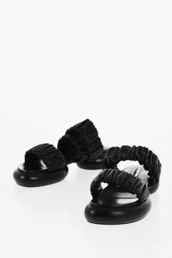 Sandali In Nappa Effetto Arricciato>Jil Sander Best