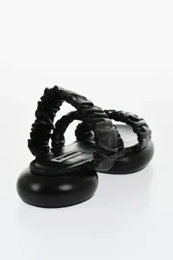 Sandali In Nappa Effetto Arricciato>Jil Sander Best