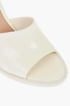Sale Sandali in Pelle a Tinta Unita con Tacco a Rocchetto 11cm Donna Scarpe Con Tacco