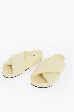 Online Sandali in Pelle con Design Criss Cross Donna Ballerine|Scarpe Basse