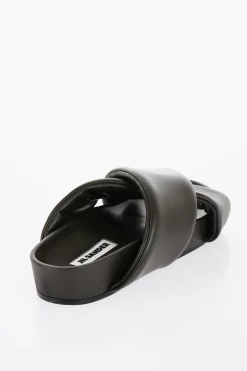 Online Sandali in Pelle con Design Criss Cross Uomo Scarpe Basse