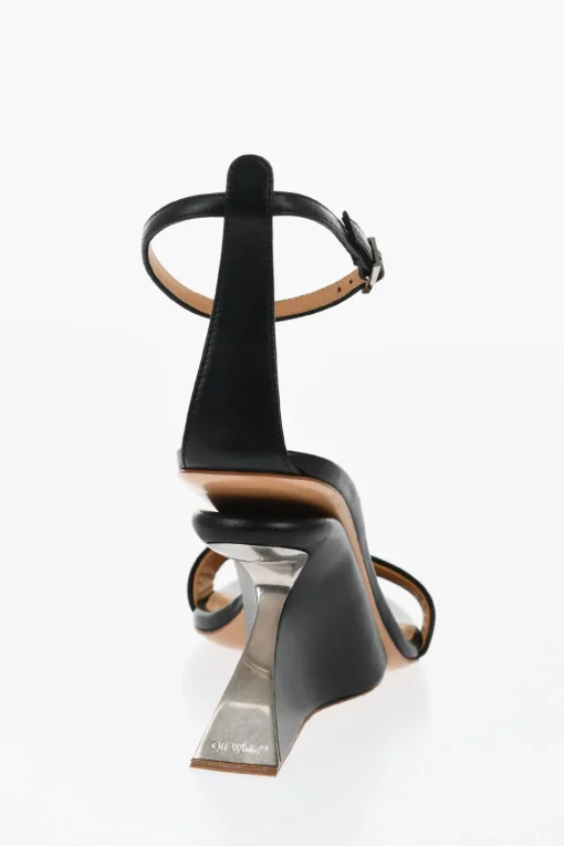 Sandali In Pelle JUG Con Zeppa 9 cm>Off-White Outlet