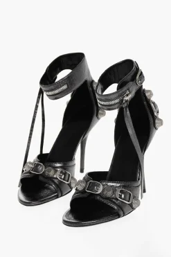 Sandali in Pelle Lamè CAGOLE con Borchie 11cm>Balenciaga Hot