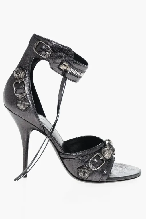 Sandali in Pelle Lamè CAGOLE con Borchie 11cm>Balenciaga Hot