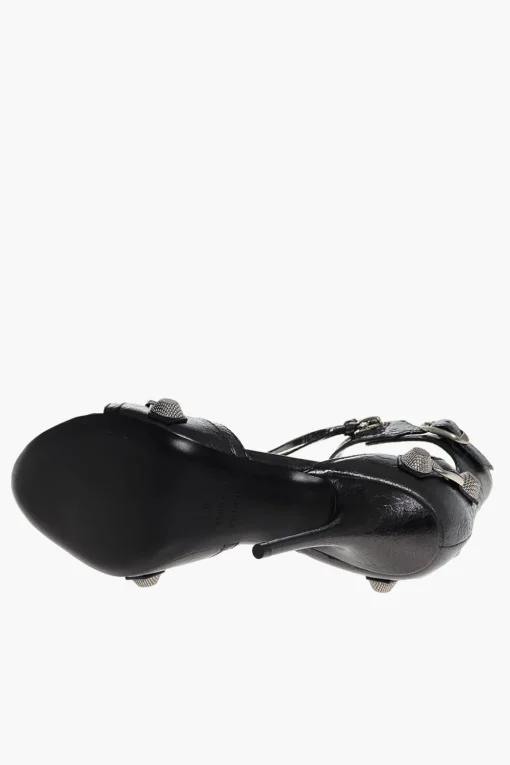 Sandali in Pelle Lamè CAGOLE con Borchie 11cm>Balenciaga Hot