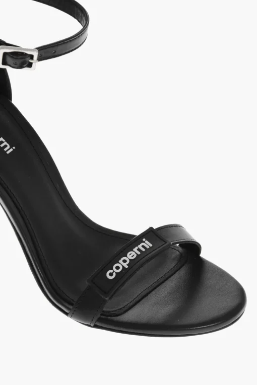 Outlet Sandali in Pelle SKINNY STRAP con Logo 9cm Donna Scarpe Con Tacco
