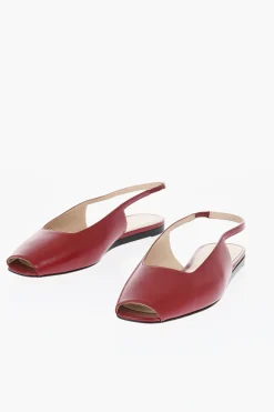 Sale Sandali In Pelle Slingback Donna Ballerine|Scarpe Basse