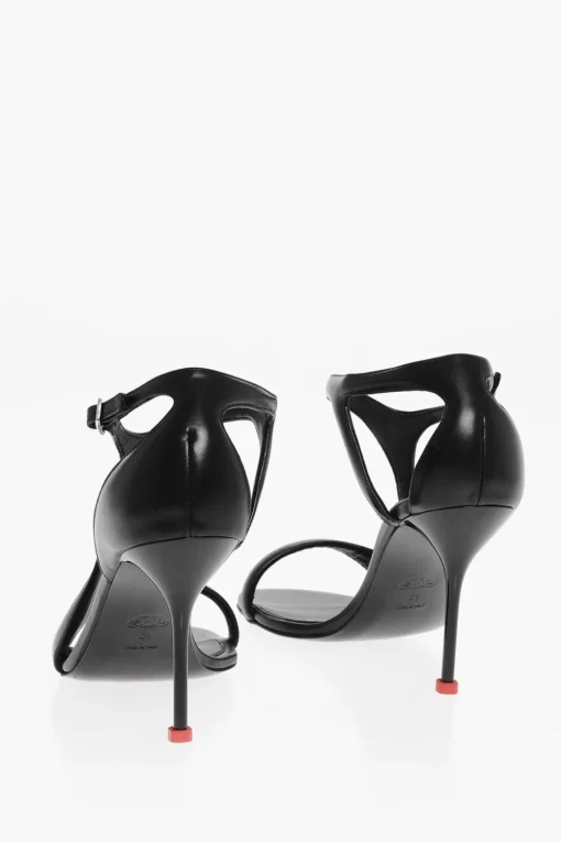 Sandali in Pelle SUPPLENESS con Tacco a Spillo 10cm>Alexander McQueen Online