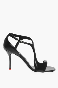 Sandali in Pelle SUPPLENESS con Tacco a Spillo 10cm></noscript>Alexander McQueen Online