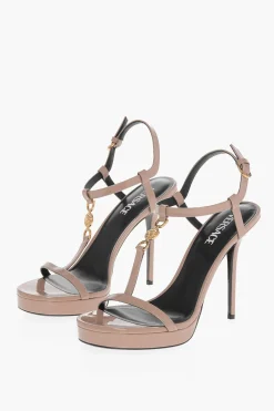 Online Sandali in Vernice MEDUSA con Suola Platform 11cm Donna Scarpe Con Tacco