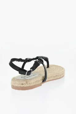 Sandali Infradito CANYON In Pelle Intrecciata>Manebi Discount
