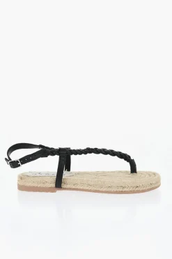 Sandali Infradito CANYON In Pelle Intrecciata></noscript>Manebi Discount