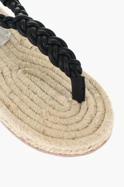 Sandali Infradito CANYON In Pelle Intrecciata></noscript>Manebi Discount