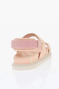 Sandali JAMIE a Quadri con Chiusura in Velcro>Burberry KIDS Sale