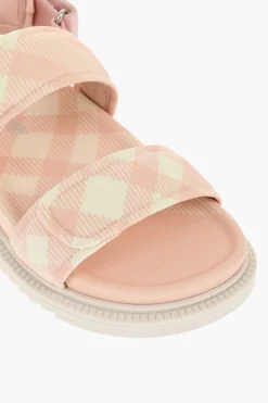 Sandali JAMIE a Quadri con Chiusura in Velcro></noscript>Burberry KIDS Sale