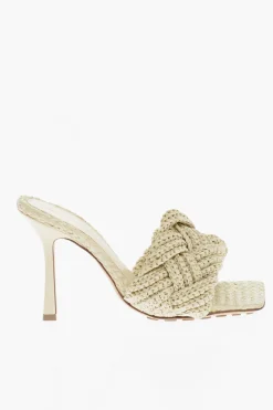 Online Sandali LIDO In Raffia Intrecciata Tacco 11 cm Donna Scarpe Con Tacco