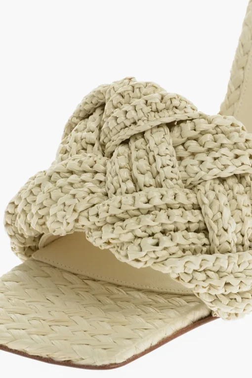 Online Sandali LIDO In Raffia Intrecciata Tacco 11 cm Donna Scarpe Con Tacco