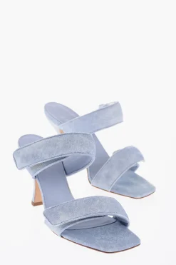 Fashion Sandali PERNI In Denim Stonewashed 10cm Donna Scarpe Con Tacco