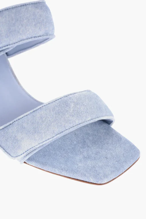 Fashion Sandali PERNI In Denim Stonewashed 10cm Donna Scarpe Con Tacco