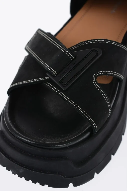 Outlet Sandali Scamosciati Con Suola Carrarmata Donna Ballerine|Scarpe Basse