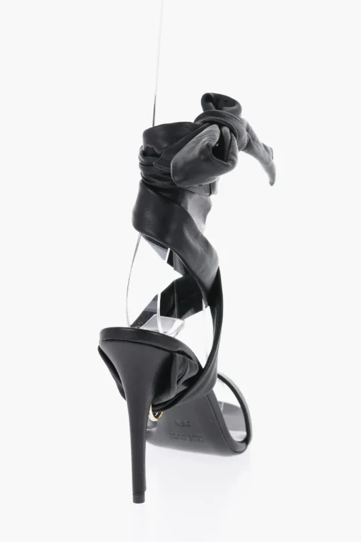 Sandali THE RING in Pelle con Fiocco Tacco 10.5cm>Bruno Frisoni Outlet