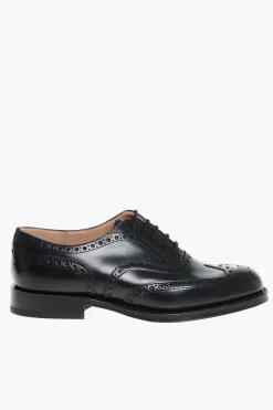 Scarpe Derby BURWOOD In Pelle spazzolata Con Dettagli brogues></noscript>Church's New