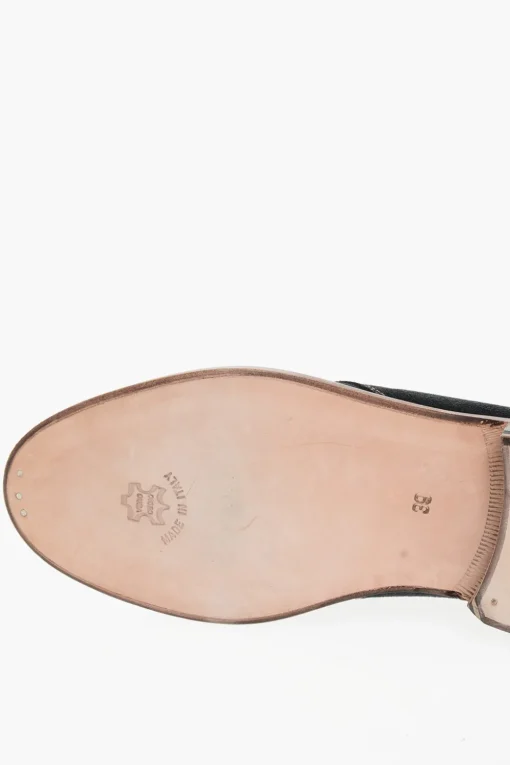 Online Scarpe Derby in Camoscio con Lacci a Contrasto Uomo Stringate