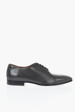 Scarpe Derby in Pelle a Tinta Unita></noscript>Corneliani New