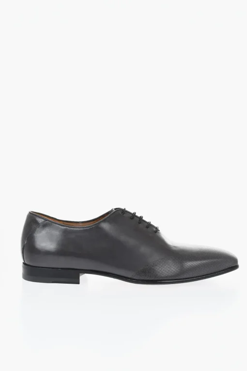 Scarpe Derby in Pelle a Tinta Unita>Corneliani New