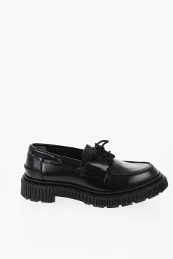 Scarpe Derby TYPE 174 In Pelle con Suola Pieghettata></noscript>Adieu Clearance