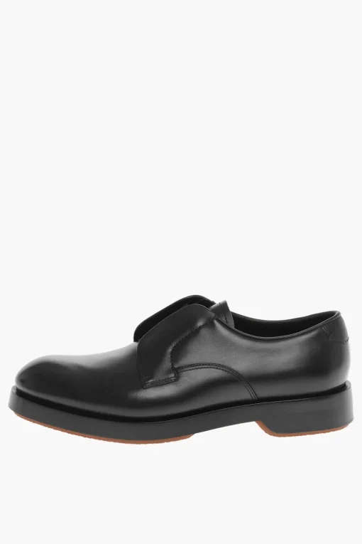 Fashion Scarpe Derby UDINE in Pelle con Inserto Elastico Uomo Stringate