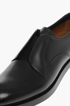 Fashion Scarpe Derby UDINE in Pelle con Inserto Elastico Uomo Stringate
