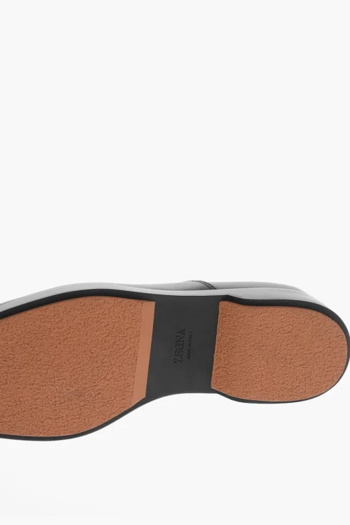 Fashion Scarpe Derby UDINE in Pelle con Inserto Elastico Uomo Stringate