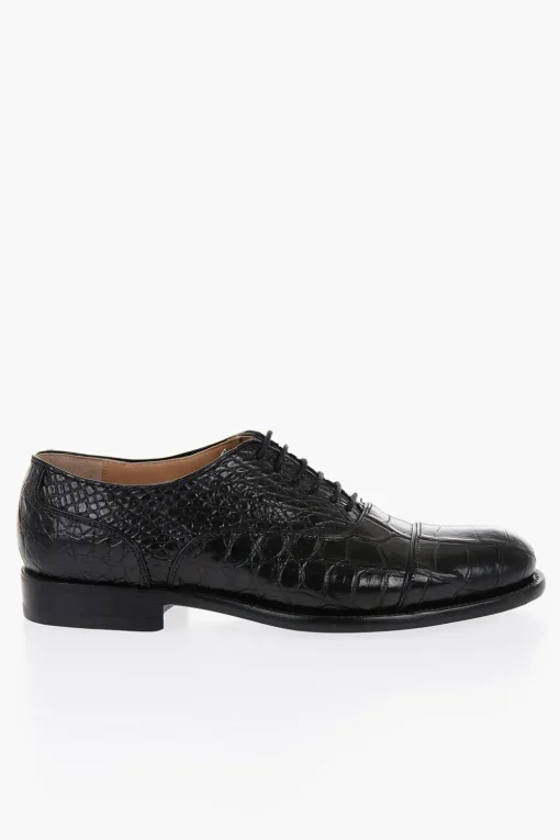 Scarpe Oxford in Pelle di Cocodrillo>Corneliani Online