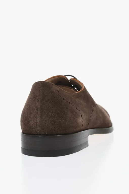 Scarpe Oxford Quarter Brogues in Camoscio>Corneliani Hot